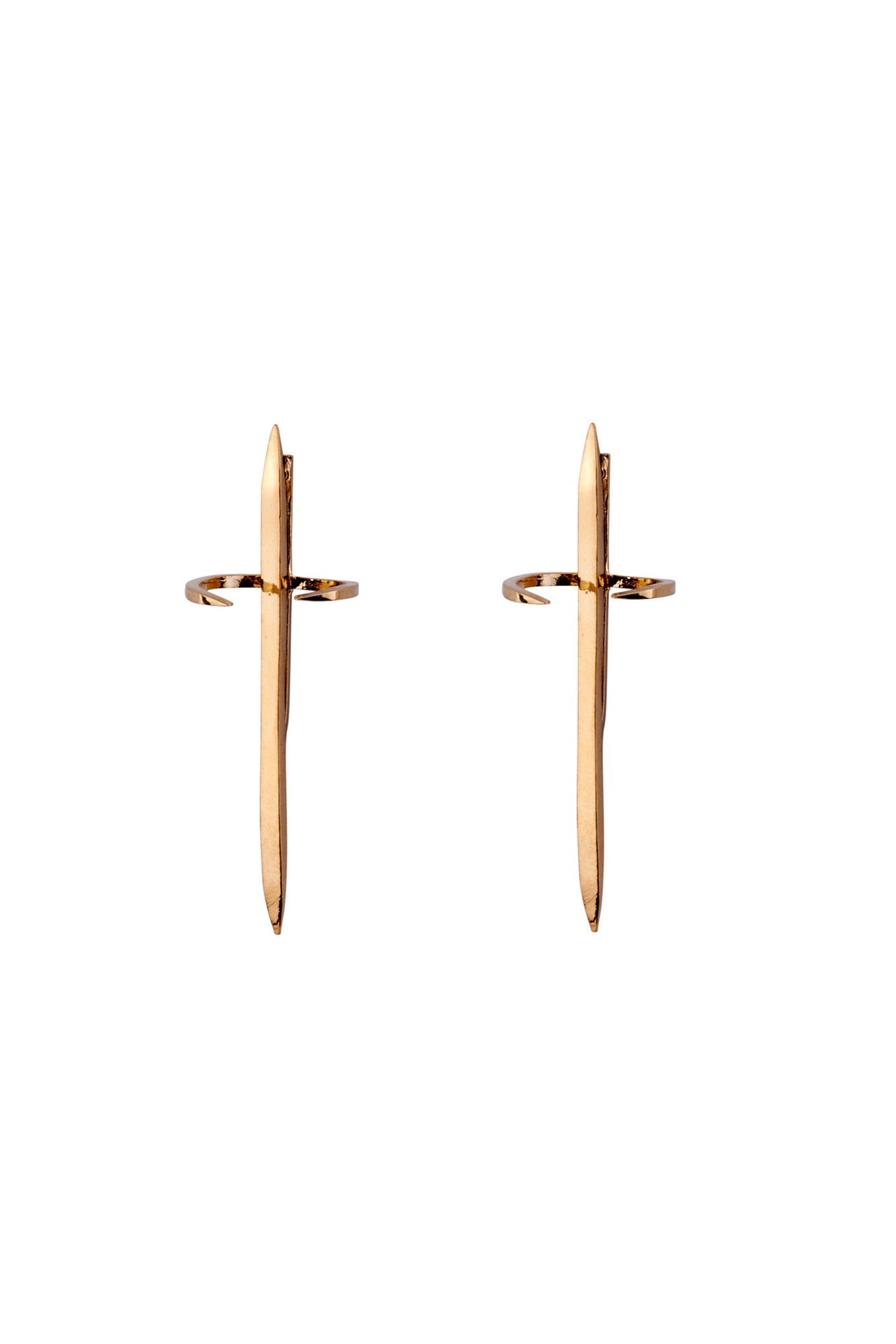 Delta Earrings Gold