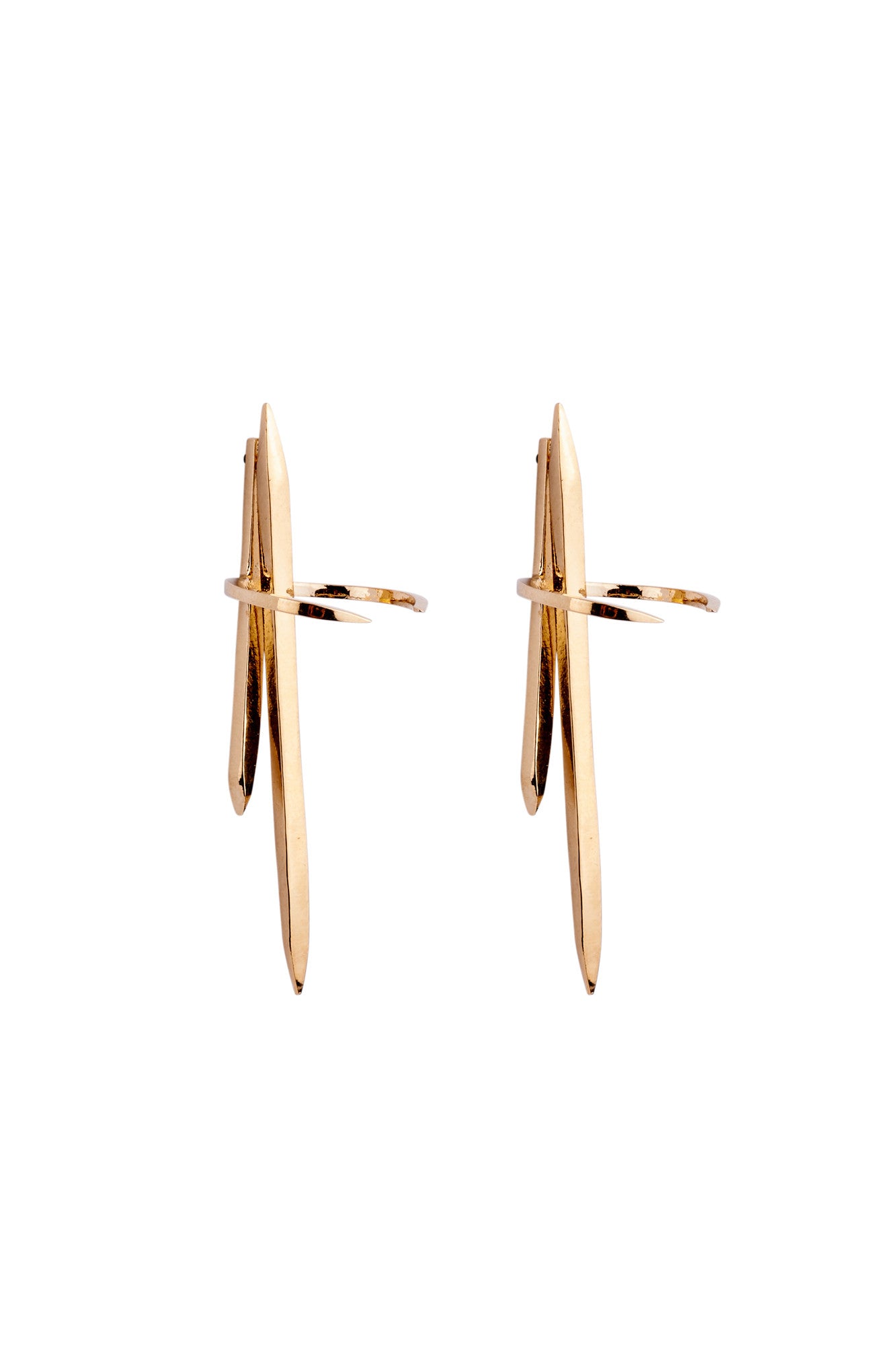 Delta Earrings Gold