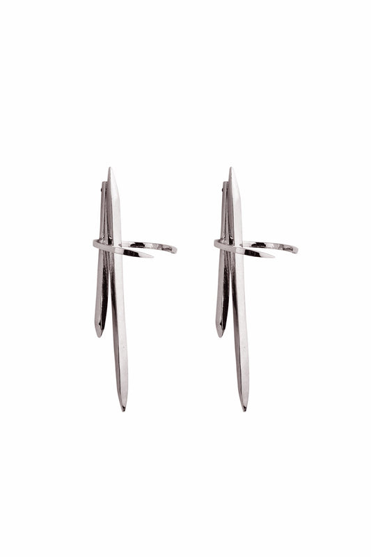 Delta Earrings Silver