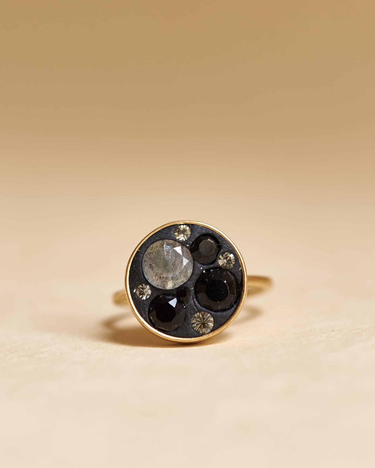 Black Eye Ring Gold