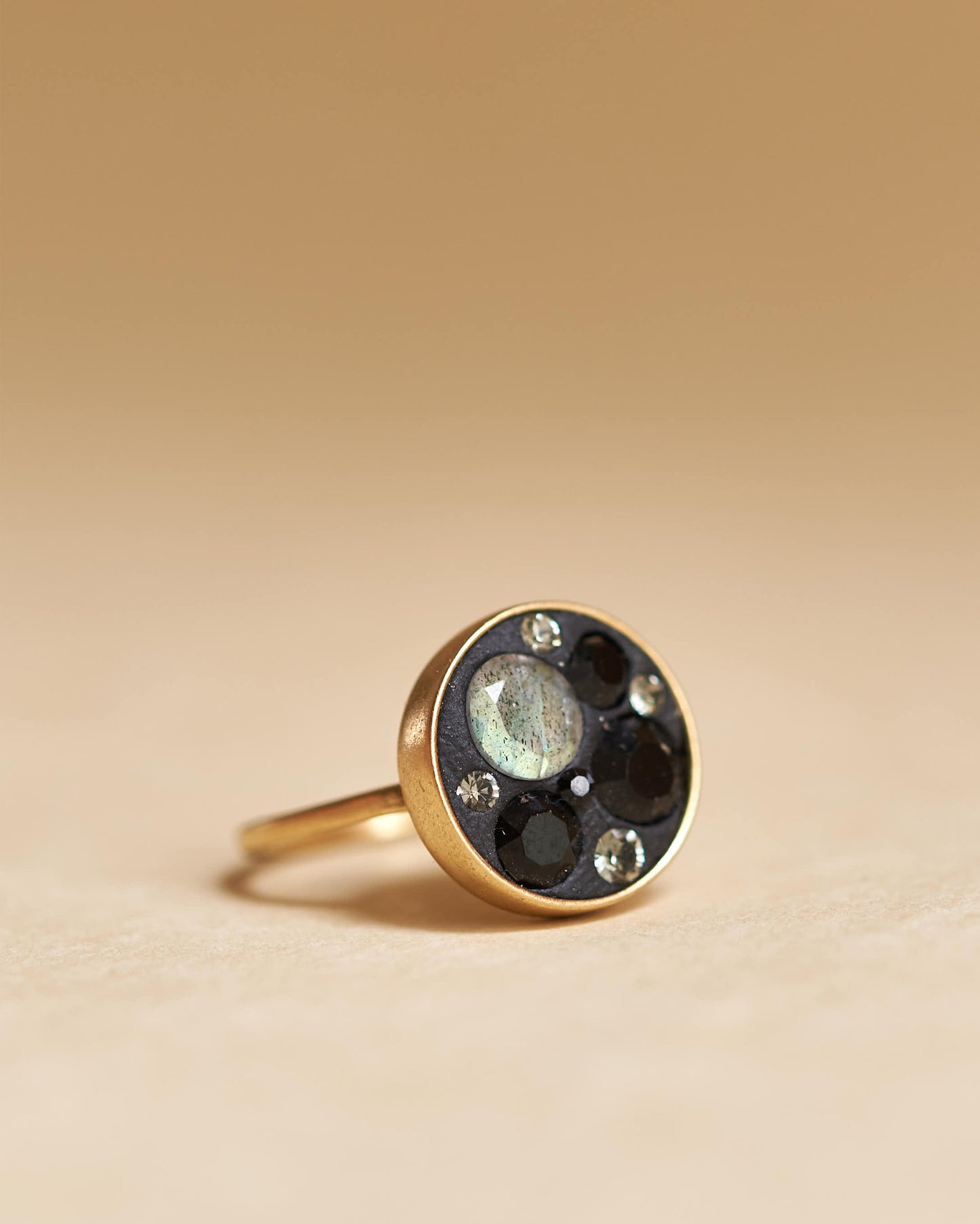 Black Eye Ring Gold