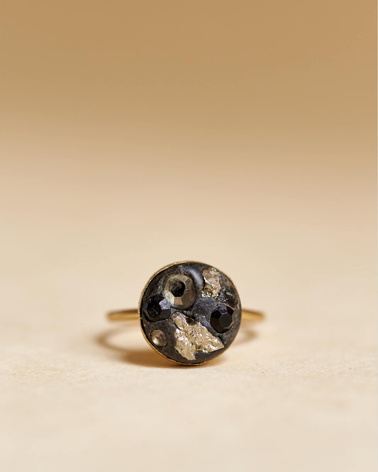 Pyrite Ring Gold