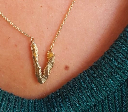 Custom made necklace , silver